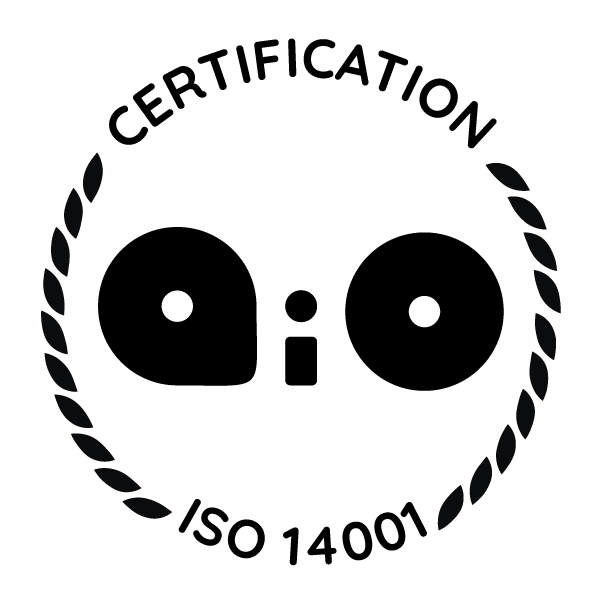 Logo de certification ISO 14001.